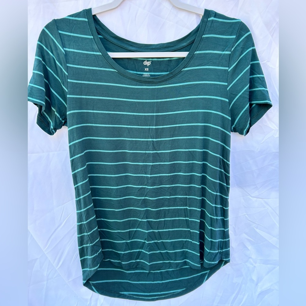 Dip Striped Easy Tee, XS